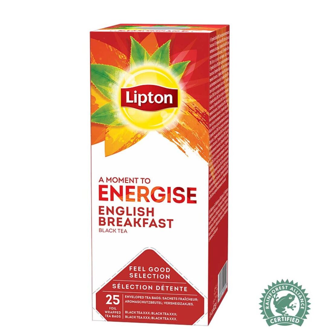 Rainforest Alliance English Breakfast | Lipton | 6 x 25 breve