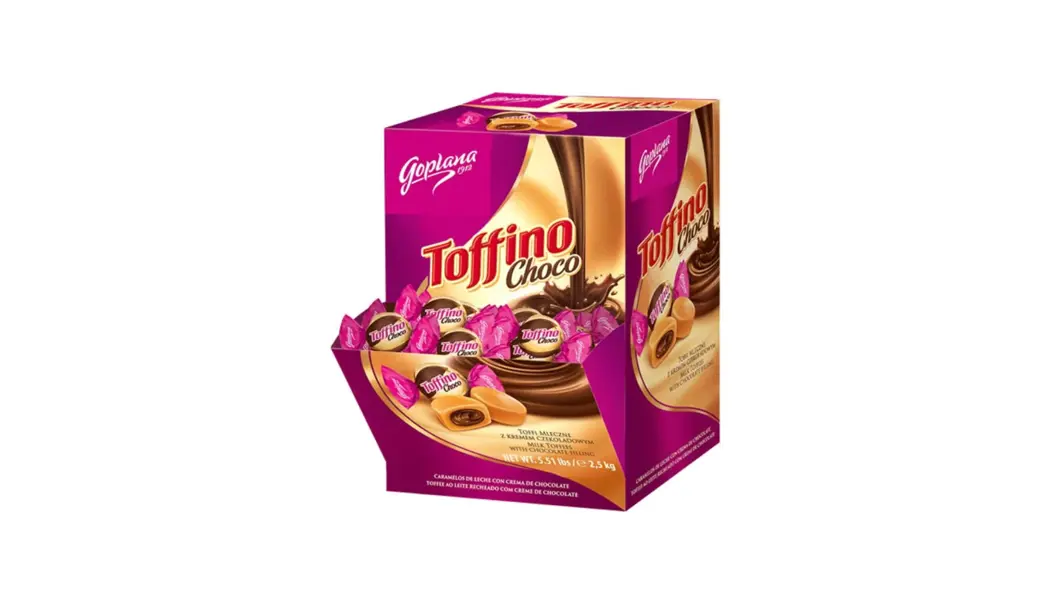Karamel med chokoladefyld | Toffino | 1x360 stk