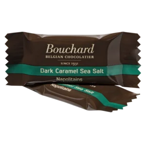 Mørk chokolade med karamel og havsalt | Bouchard | 1x200 stk